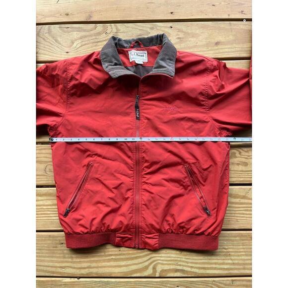 L.L. Bean Men's Warm up Bomber Style Full Zip Jacket.Lined. Burnt Orange. Sz. M - Picture 8 of 8